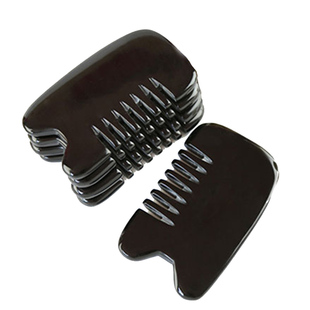 品牌加厚款张秀勤全息牛角刮痧梳子多功能刮痧按摩板梳首饰级打磨