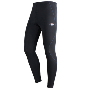 速干运动紧身裤男子田径训练弹力健身打底加绒跑步足球篮球长裤薄