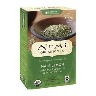 Numi-Mate Lemon 柠檬伴侣 马黛茶 绿茶&柠檬香桃 茶包 18包