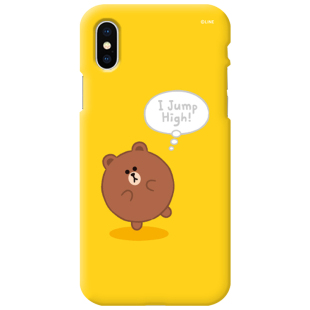 LINE FRIENDS布朗熊苹果X手机壳iPhonexs max液态硅胶8plus软壳XR