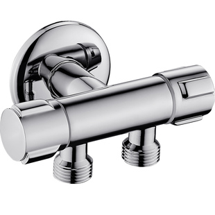 分水器双出水一进二出3通分水阀水龙头三通角阀全铜4分水嘴快开