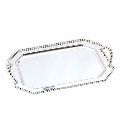 千皇干果托盘金属镀银甜品台摆件