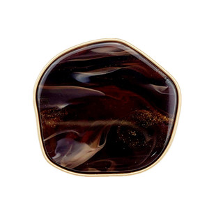 新款不规则金属纽扣仿玉石树脂组合扣子女装外套西服羊绒大衣钮扣