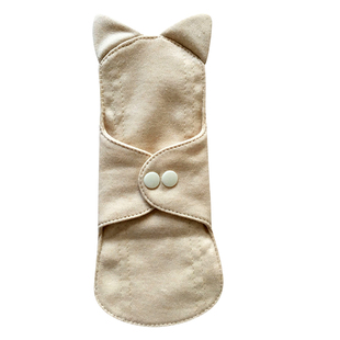 猫耳朵卫生巾可水洗漏尿垫防漏透气不过敏220mm彩棉布产妇卫生巾