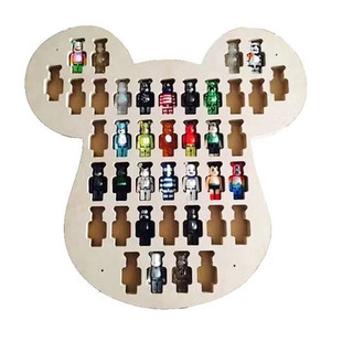 【现货】100%bearbrick木质展示盒布里克熊暴力熊be@rbrick展示板