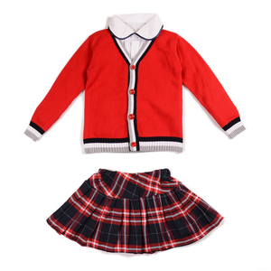 幼儿园园服教师春秋夏英伦中小学生校服针织开衫西装班服三件套装