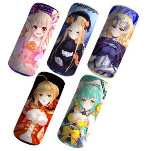 尚萌fate go贞德清姬阿比盖尔FGO尼禄伊莉雅动漫圆柱形抱枕糖果枕