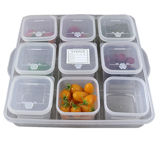 试吃盒超市小零食品尝盒带盖分格学校幼儿园食堂留样盒小盖食品级