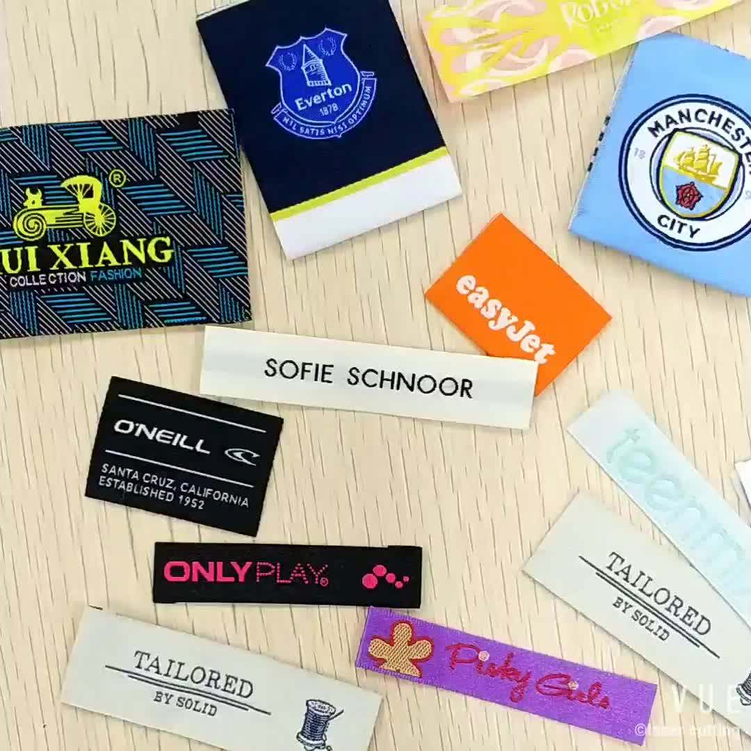 Oem Product Free Shipping Free Sample Damask Clothing Woven Labels T Shirt Custom Woven Labels