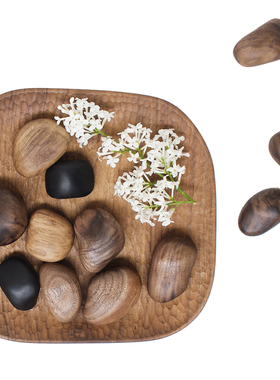 果园智造天然木卵石手工打磨把件