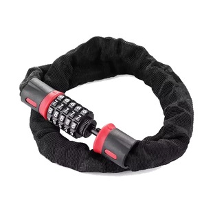 自行车锁山地车5位密码锁防盗锁链条锁电动摩托车密码链锁加长粗