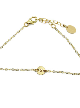 定制专属英文大写字母不怕水手链