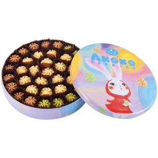 【直播推荐】AKOKO经典小花曲奇饼干560g休闲零食年货礼盒伴手礼