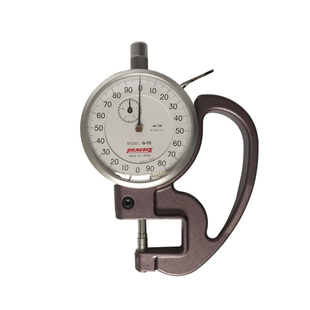 日本PEACOCK孔雀牌G-7C测厚规 千分位厚度表 0.001mm簿膜厚度计