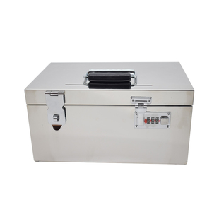 不锈钢儿童存钱罐储物箱密码盒子带锁收纳箱零钱储蓄罐收银小钱箱