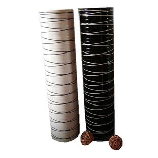 欧式简约客厅落地插花仿真花干花藤编仿陶瓷木质花瓶摆件居家装饰