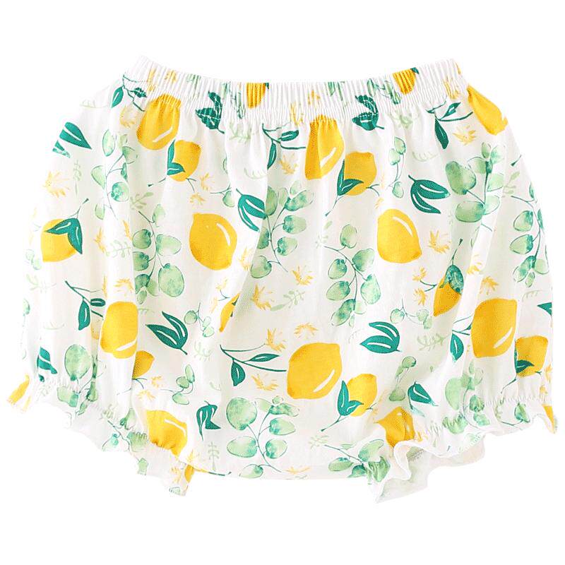 宝然宝宝大pp面包裤夏季薄款纯棉外穿裤婴儿短裤子女宝宝3862