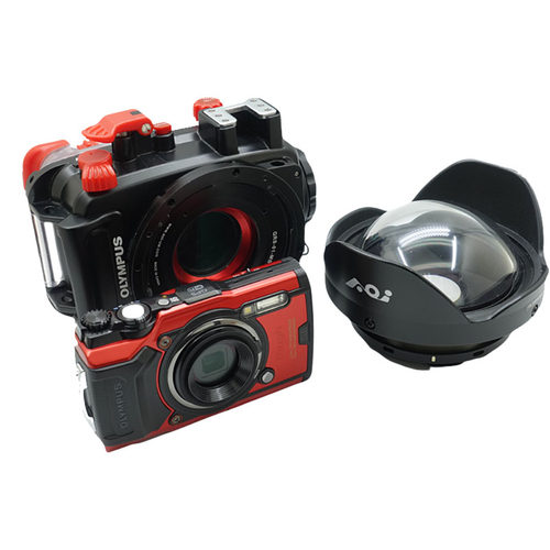 Olympus/奥林巴斯TG7相机+AOI UWL-400A广角镜头潜水防水壳PT-059