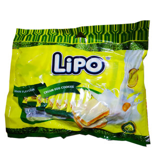 越南LIPO精制香甜榴莲鸡蛋牛奶椰子黄油味面包干300g满两袋包邮