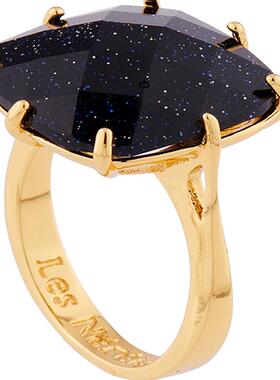 LesNereides单颗星曜蓝钻戒指