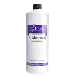 正品EZ进口美甲EzFlow水晶雕花延长修补液粉溶剂粉透白色946ml