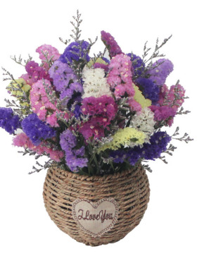 勿忘我干花花束装饰摆件真花