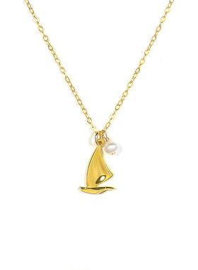 thisness航海日记纯银珍珠项链