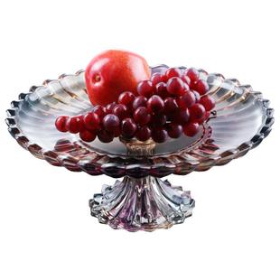 ktv创意酒店吧台水果糖果盘商用结婚放切好的水晶玻璃水果盘专用