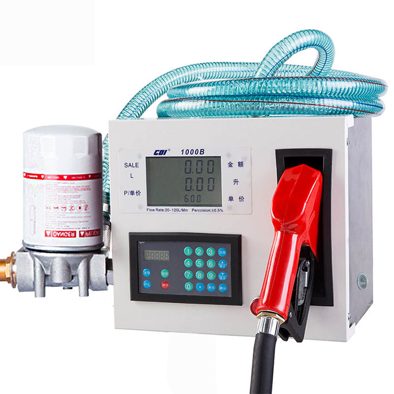 电子计量加油机 车载加油机柴油 12/24/220V新款小型全自动加油泵