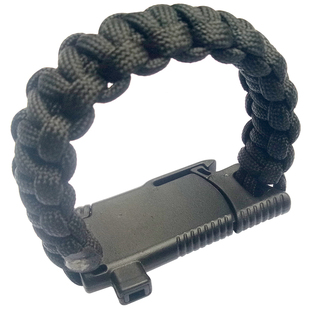 手链男防身战术多功能野外生存4mm伞绳编织特种兵户外求生万能军