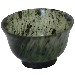 正品酒泉夜光杯敦煌特产 天然墨玉精品茶碗 茶杯酒杯茶盏