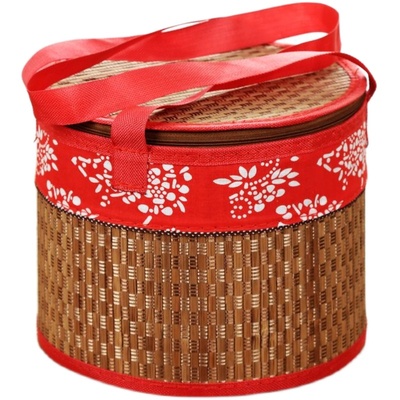 竹篮端午节粽子礼盒鸡蛋螃蟹