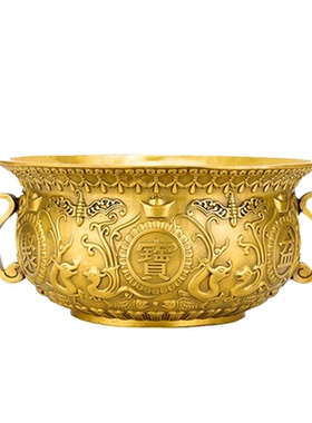 摆件铜碗客厅开业礼品