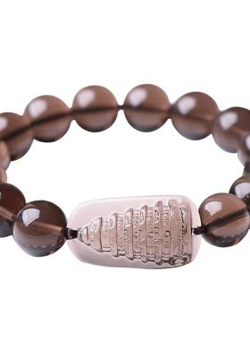 冰种黑曜石文昌塔手串