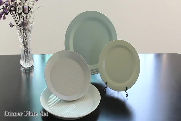 Restaurant Used Multi-sizes Stripes Fluted Plates / Cheap Ceramic Dishes - Buy Dish,Cheap Dishes ...