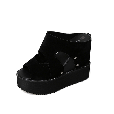 百搭超高跟时尚外穿拖鞋女