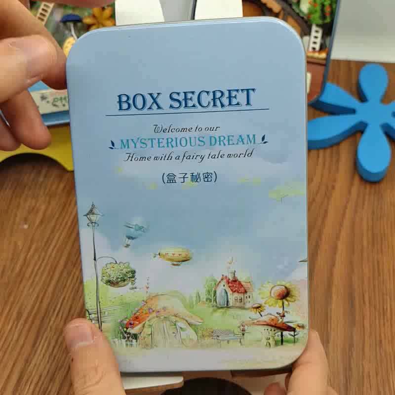 Unusual Gift Sets Tin Box Miniature Dollhouse Furniture Doll House