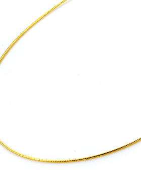 18k金意大利精工银项圈