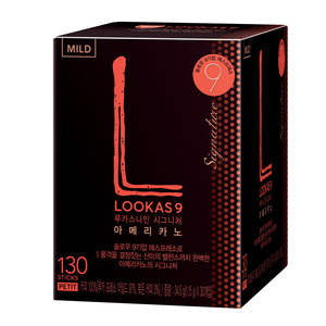 韩国进口南阳lookas9黑咖啡冰美式学生提神速溶纯黑咖啡粉130条装