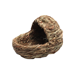 荷兰猪草窝兔子窝豚鼠窝棉窝保暖草垫子手工编织窝屋龙猫宠物用品