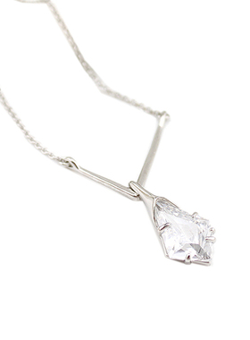 美国高端现货双色v形女士项链