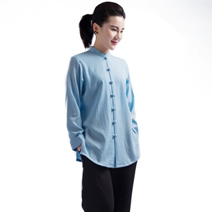 【三伏天】夏季太极服男女短袖薄棉麻类武术练功晨练太极拳服装