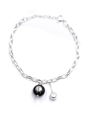 吃茶去丨天然琥珀纯银手链