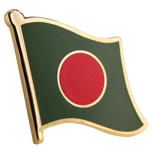 珐琅工艺孟加拉国旗徽章旗帜襟章胸章