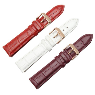 Titus铁达时牛皮手表表带针扣皮表链天长地久系列真皮表带配件 20