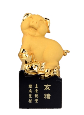 十二生肖招财龙蛇摆件