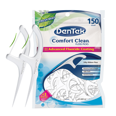 dentek美国进口舒适便携式牙线棒