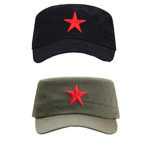 户外特种兵硬汉帽黑色五星男女作战特训保安配饰军迷服饰平顶帽子