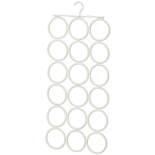 宜家康普蒙 多用衣架领带挂腰带挂子丝巾饰品收纳挂白色国内代购