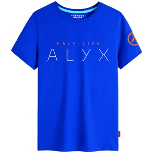 半条命Alyx游戏周边短袖t恤衫男女纯棉半截袖体恤夏宽松上衣服装